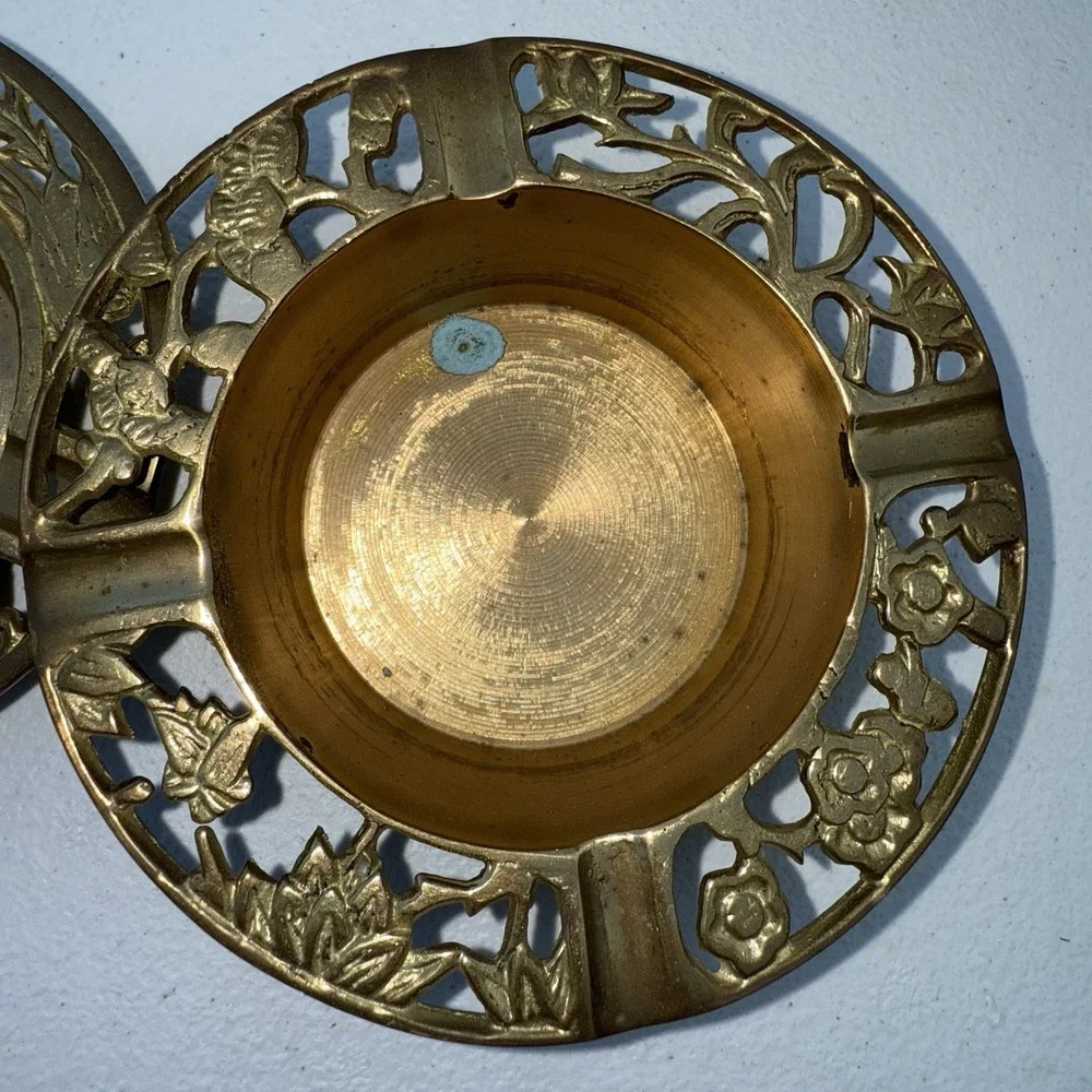 BRASS Nesting Ashe‎ Trays Intricate Designs